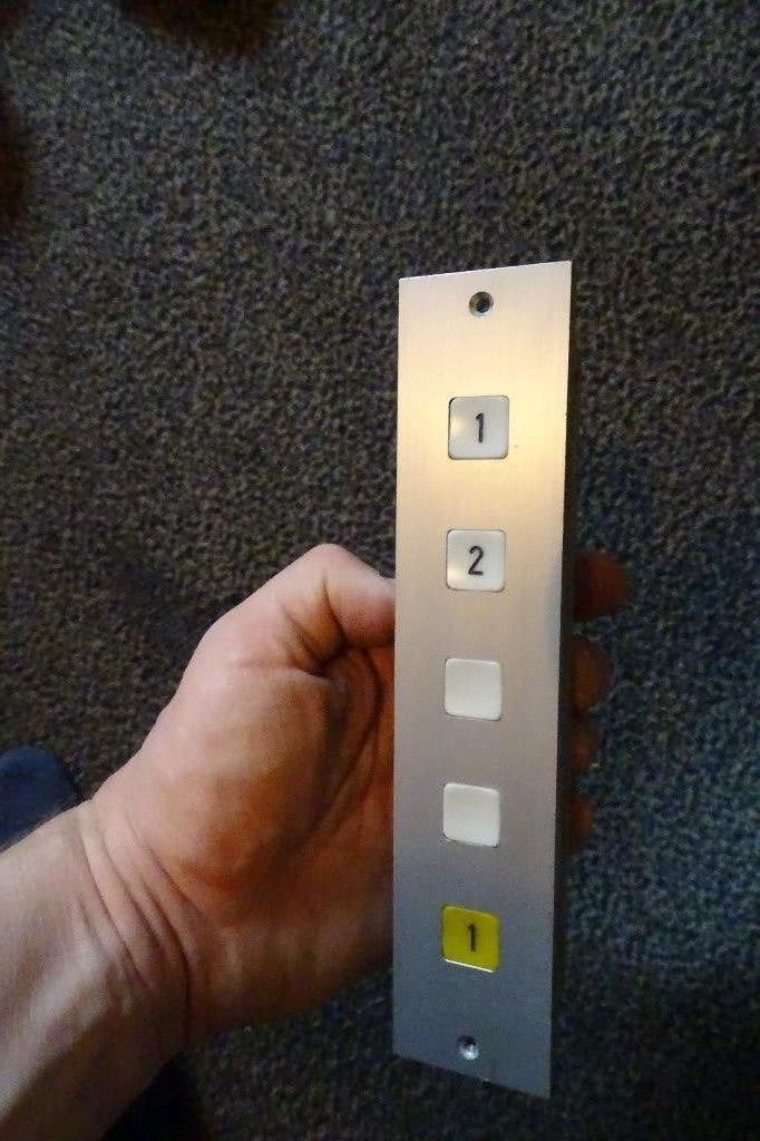 Liftbedieningspaneel met 5 knoppen voor decor bouw, Verzenden, Gebruikt
