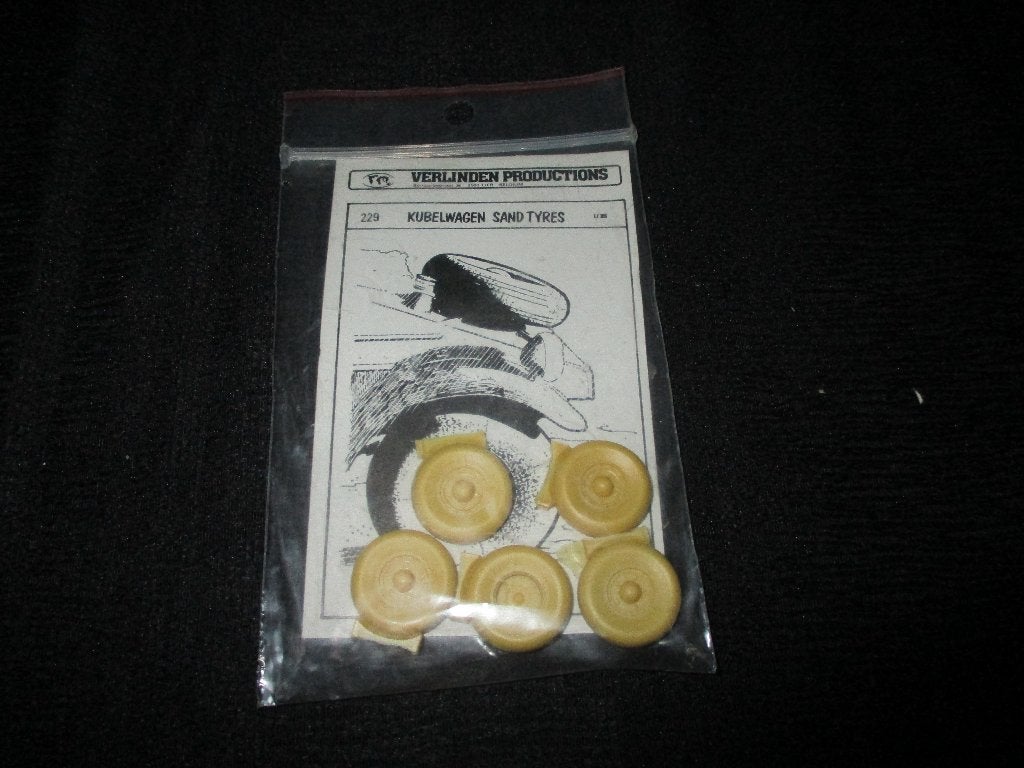 H-800,VERLINDEN 1-35,NO,229,Kubelwagen Sand Tires Set, Overige merken, 1:32 tot 1:50, Overige typen, Nieuw