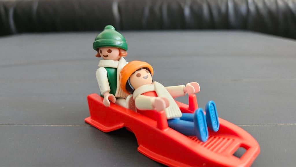 Playmobil kinderen met slee, Ophalen of Verzenden