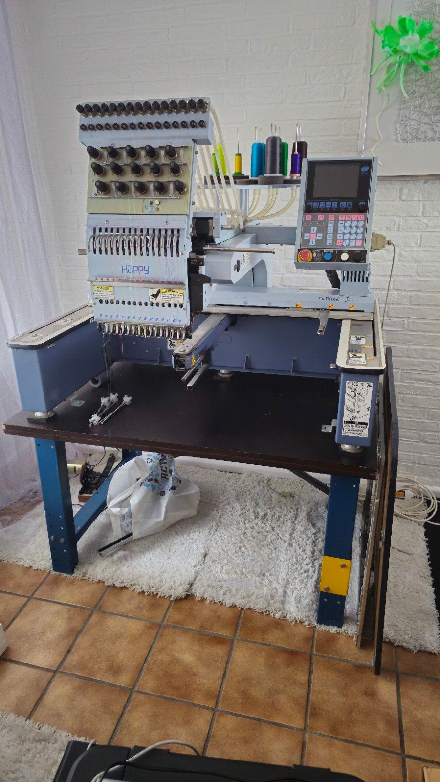 Borduurmachine met 15 garen, Ophalen, Machineborduren, Borduurgaren of Zijde