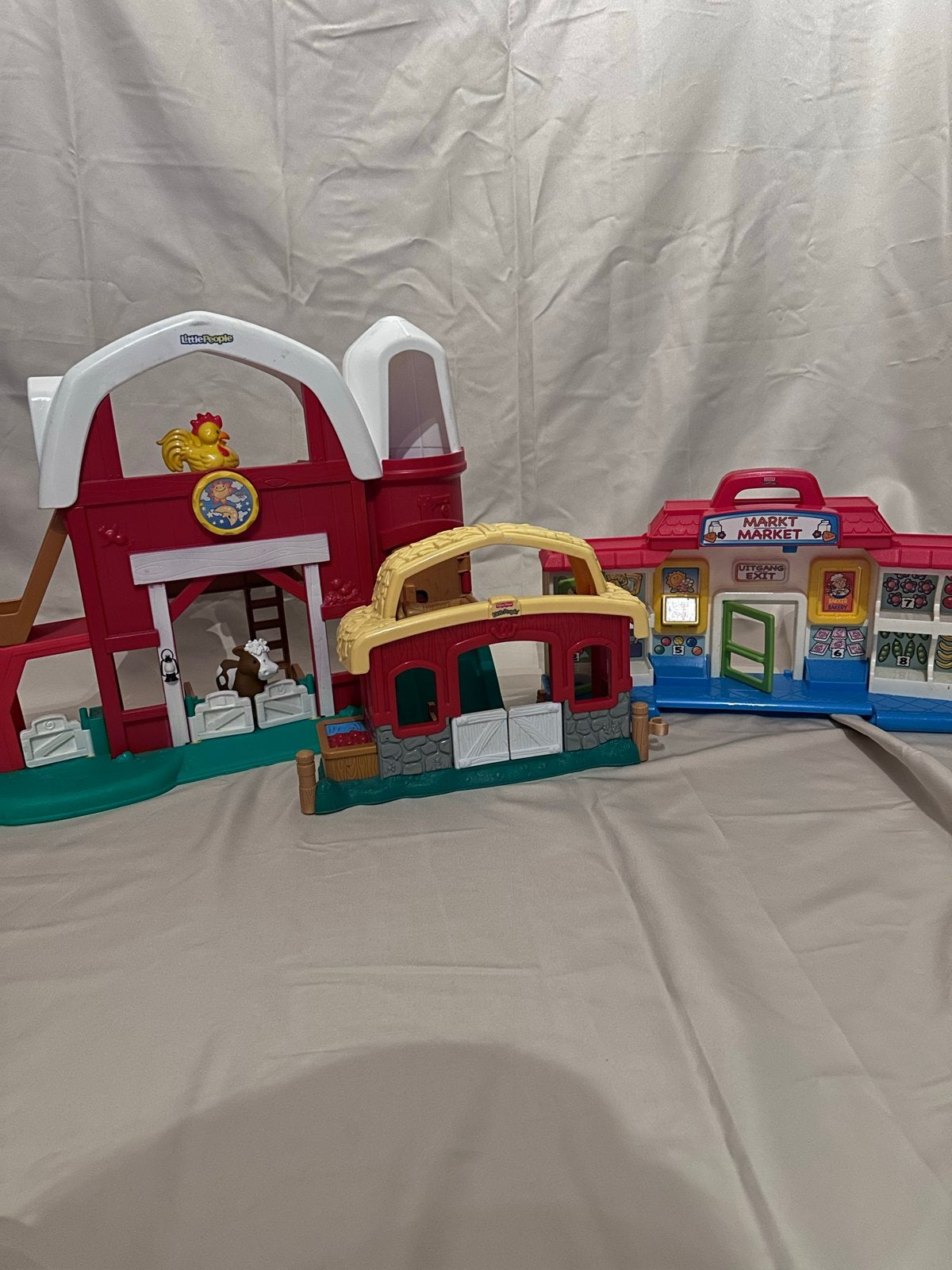 Fisher-Price Little People Boerderij en Markt Speelset, Ophalen of Verzenden, Gebruikt, Overige typen