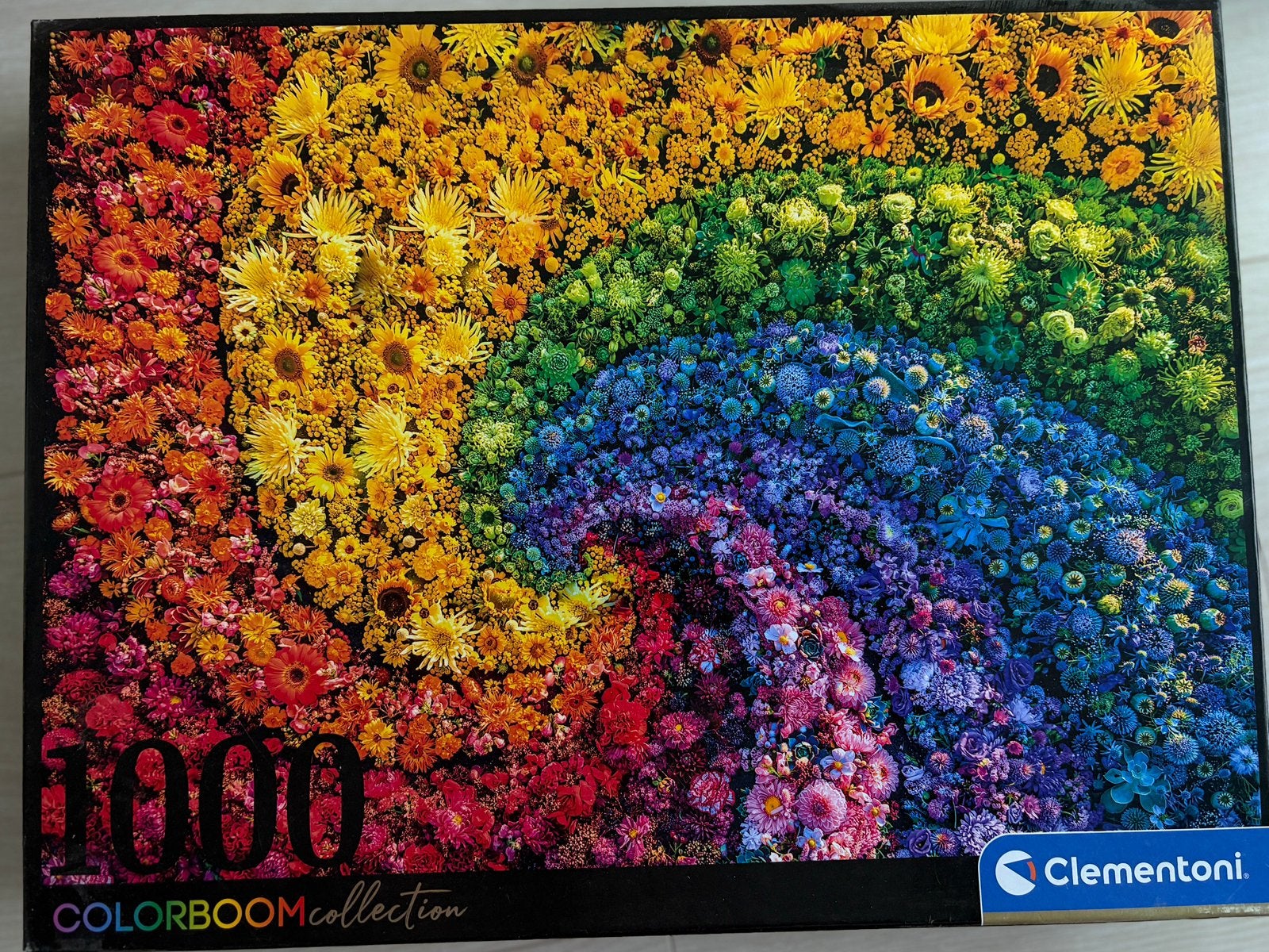 Legpuzzel 1000 stukjes van bloemen, Hobby en Vrije tijd, Denksport en Puzzels, Ophalen of Verzenden, 500 t/m 1500 stukjes, Zo goed als nieuw