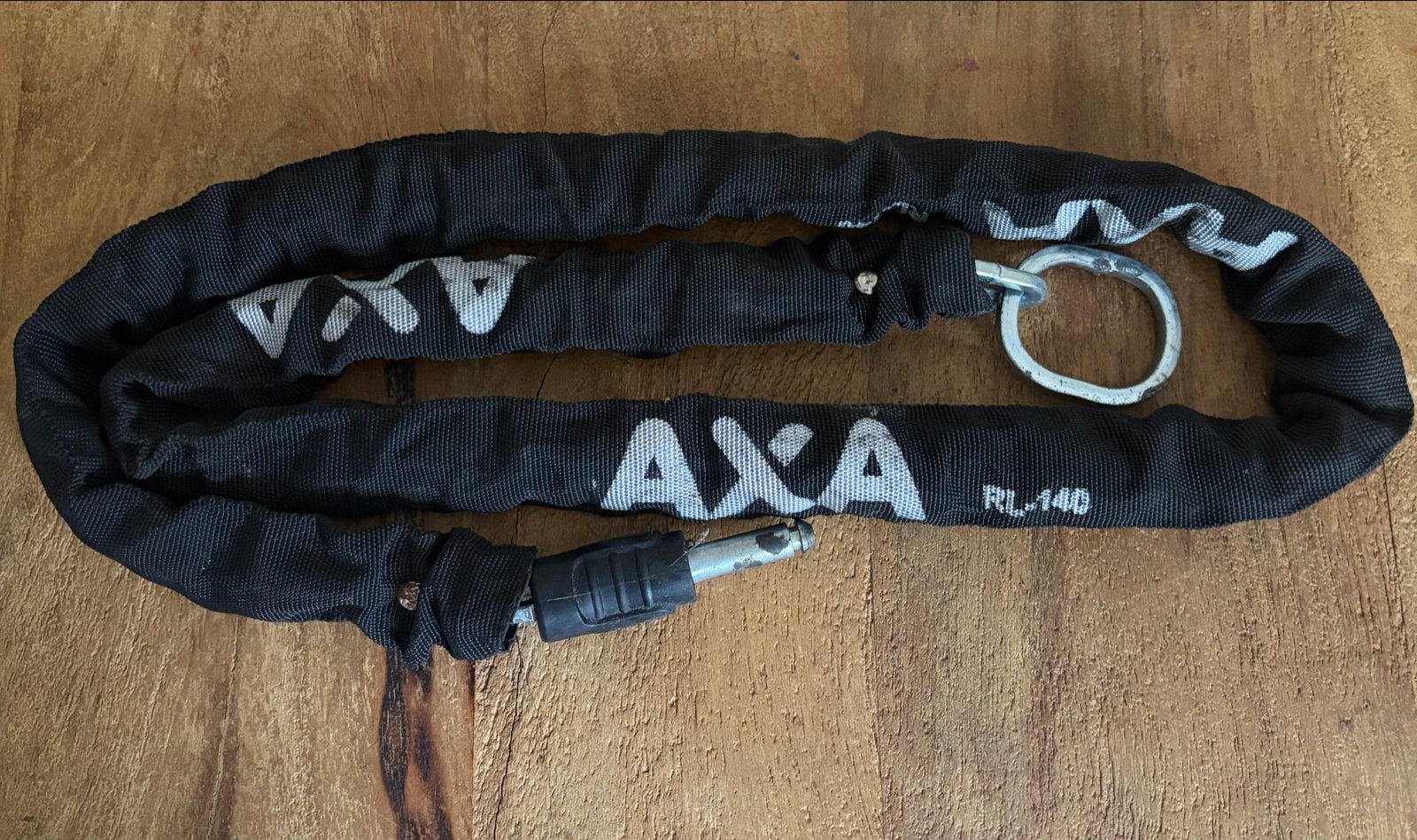 AXA RL-140 Kettingslot - Zwart, Ophalen of Verzenden, Gebruikt, Kettingslot