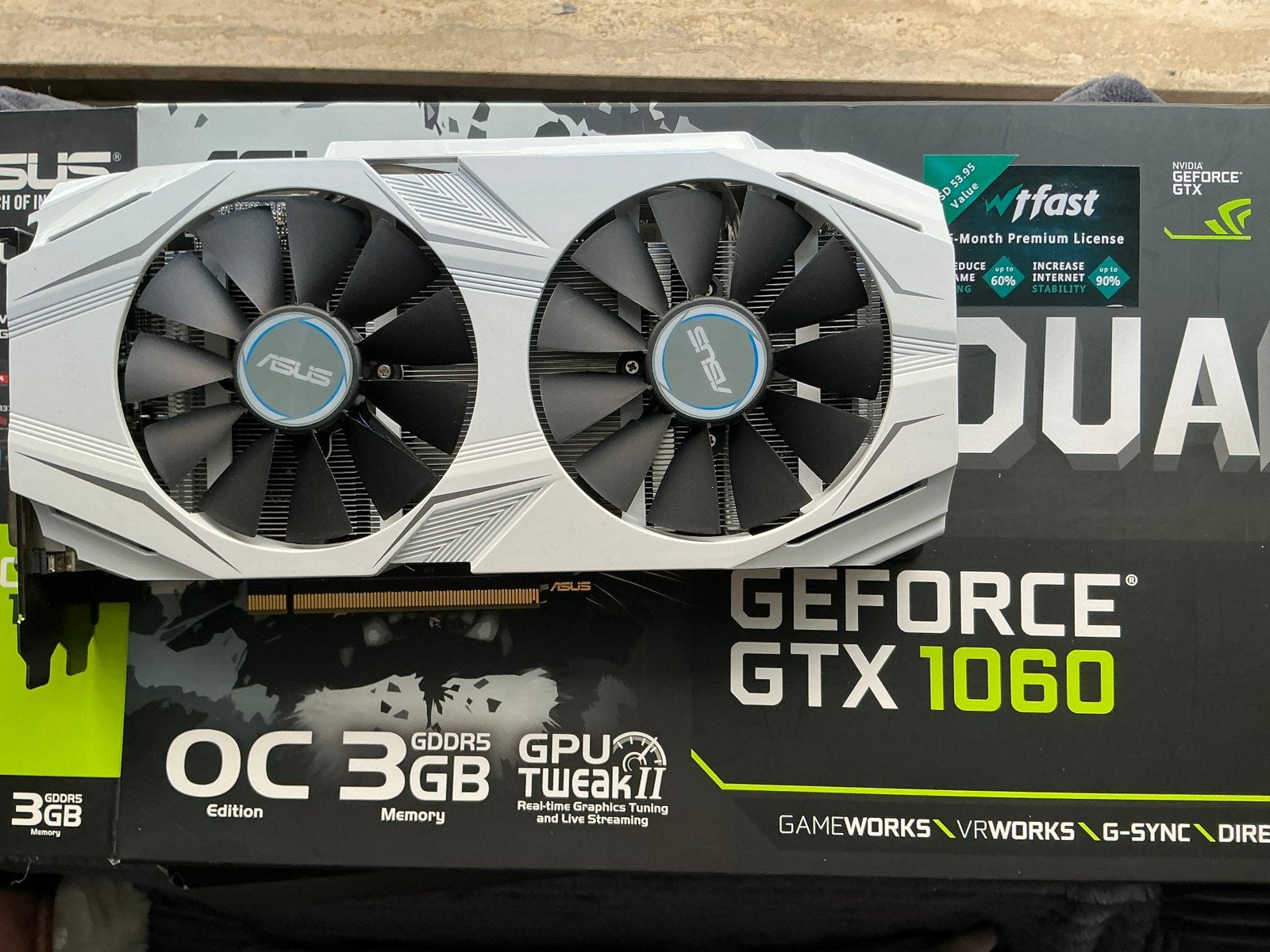 ASUS DUAL-GTX1060-O3G White, Computers en Software, Videokaarten, HDMI, Ophalen of Verzenden, PCI, Nvidia