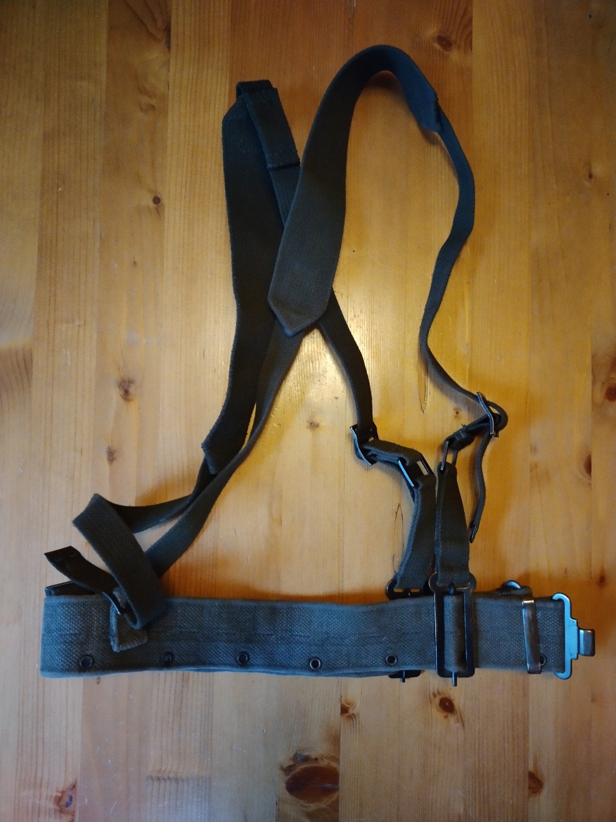 Militair koppel met Y-riem - Landmacht, Verzamelen, Ophalen of Verzenden