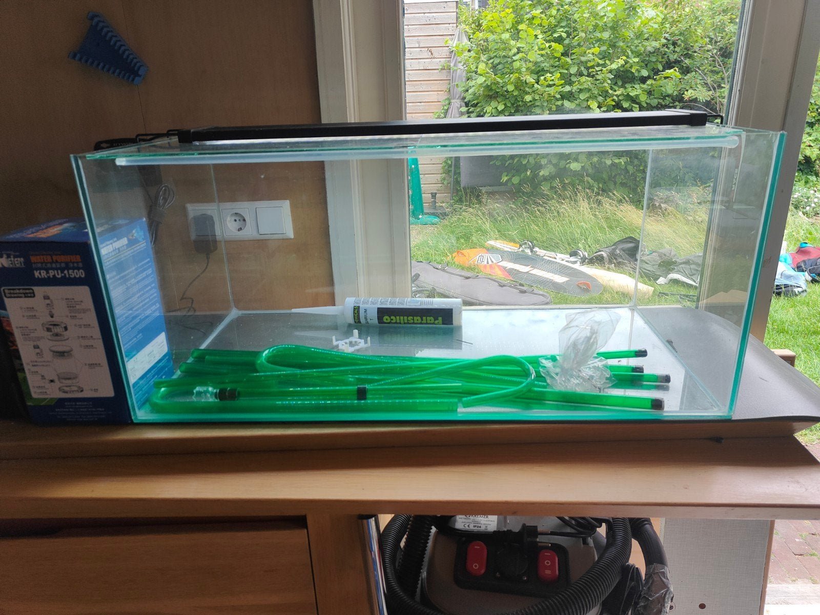 Kweek of Aquascape Aquarium 80 x 40, Ophalen, Inclusief deksel, Zo goed als nieuw, Leeg aquarium