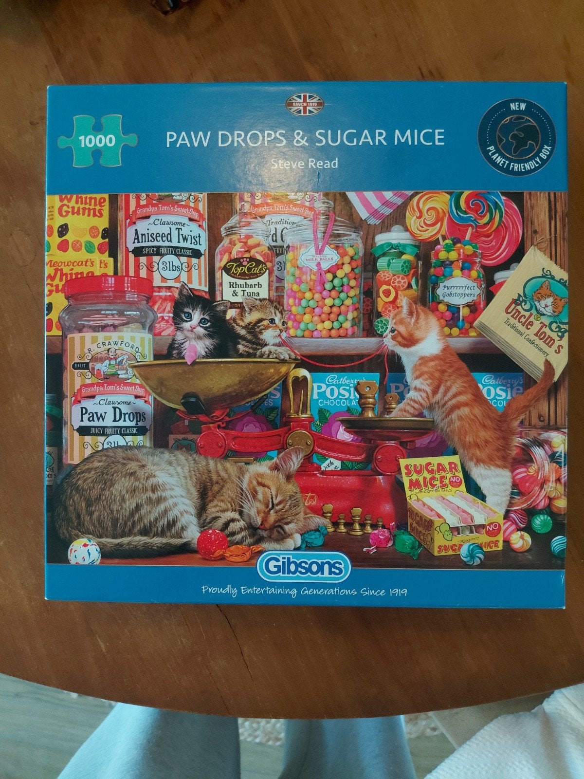 GIBSON Legpuzzel Paw Drops & Sugar Mice (1000 stukjes), Ophalen of Verzenden, 500 t/m 1500 stukjes, Zo goed als nieuw, Legpuzzel