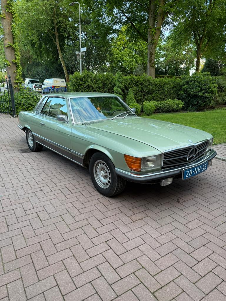 Mercedes 350 SLc oldtimer, Auto's, Mercedes-Benz, Particulier, SLC, Benzine, Coupé, Automaat, Origineel Nederlands, Groen, Overige kleuren