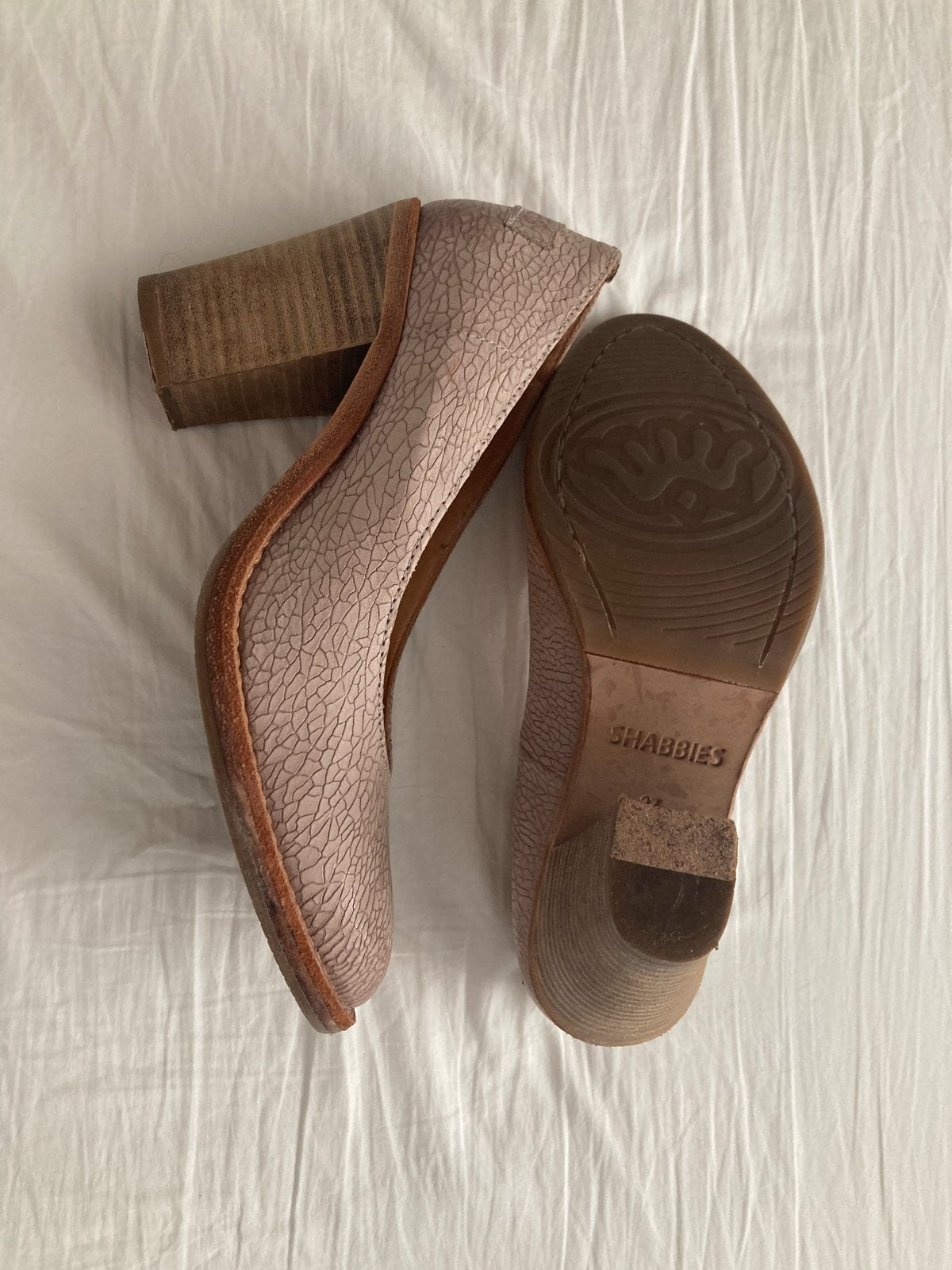 Roze Shabbies pumps - Maat 37 - Hakhoogte 8 cm, Pumps, Ophalen of Verzenden, Zo goed als nieuw, Roze