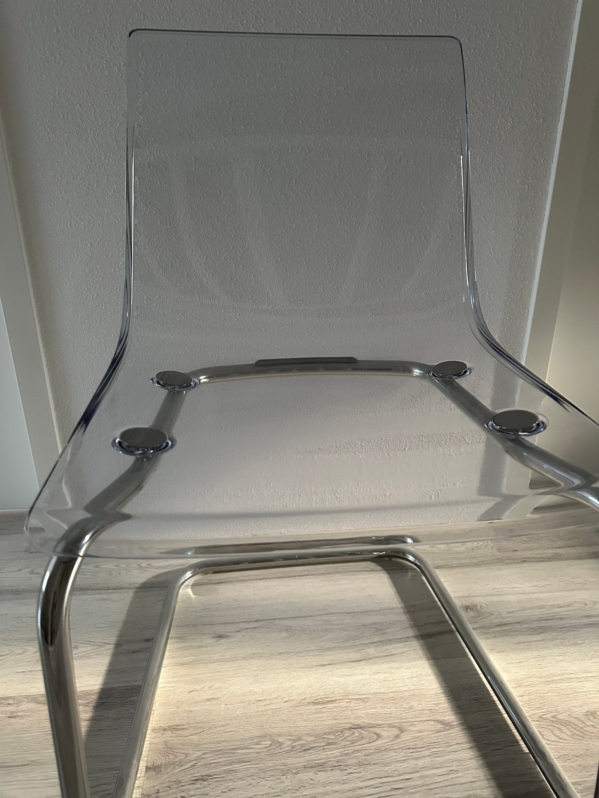 Mooie ikea stoel transparant nieuw, Ophalen of Verzenden, Nieuw, Overige kleuren, Eén