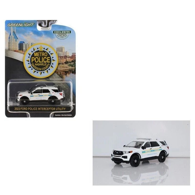 2023 Ford Police Interceptor Utility van Greenlight 1/64 Nas, Ophalen of Verzenden, Nieuw, Auto
