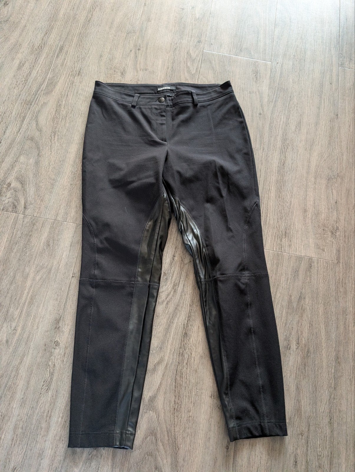 Cambio Raffaela broek met leren details - Maat 42/44 (L), Cambio, Zwart, Maat 42/44 (L), Ophalen of Verzenden