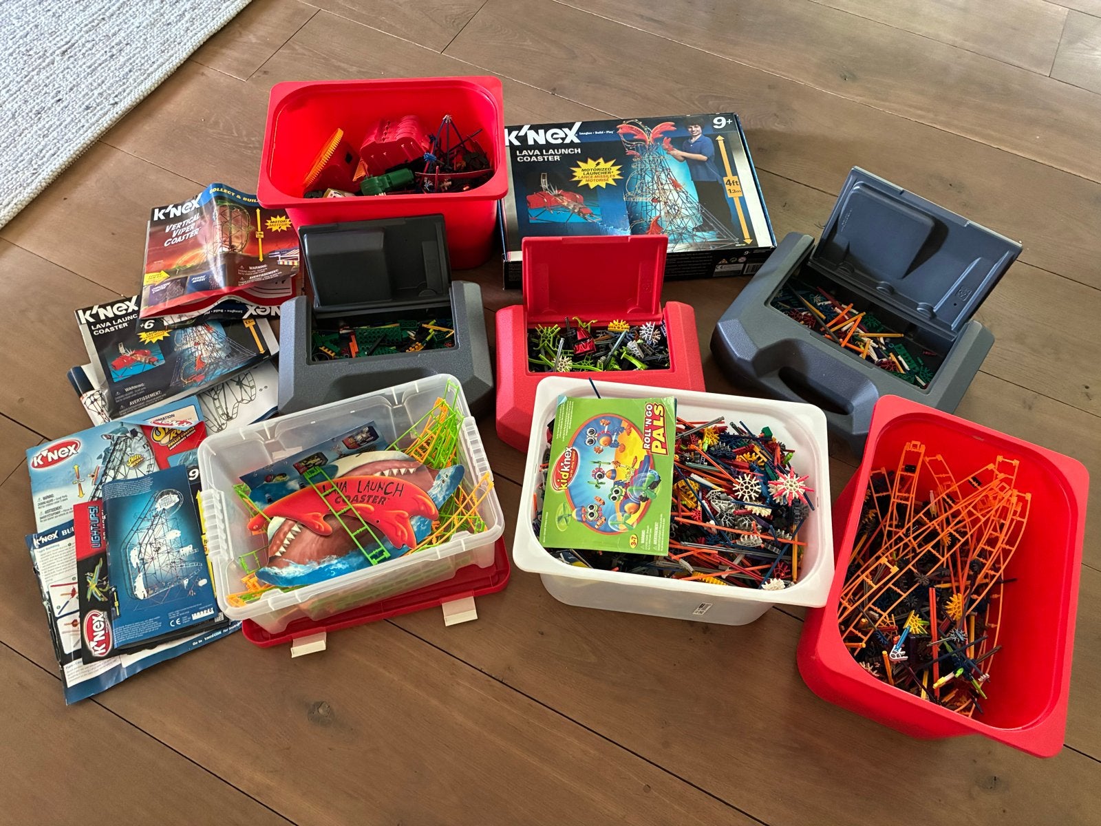 Grote K'nex collectie met diverse sets en handleidingen, Ophalen, Gebruikt, K'nex