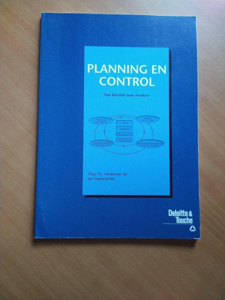 Planning & Control. Van klassiek naar modern. Heideman RA, Ophalen of Verzenden, Zo goed als nieuw, Management