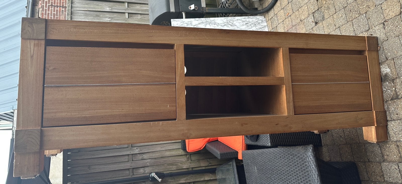 Eiken Dressoir, Ophalen, Gebruikt, 150 tot 200 cm, Eikenhout