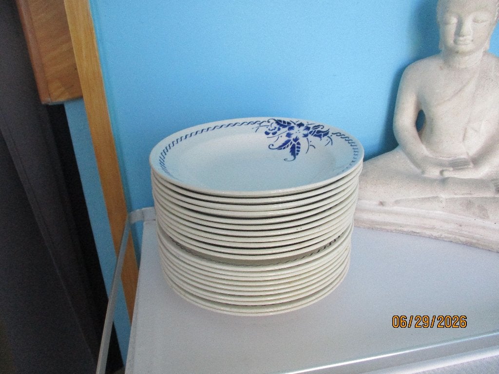 lot boch borden klokjesbloem 10dinner 11soepborden, Ophalen, Gebruikt, Klassiek, Villeroy & Boch