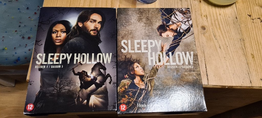 sleepy Hollow seizoen 1 en 2 dvd. Halloween headless horsema, Vanaf 12 jaar, Ophalen, Zo goed als nieuw