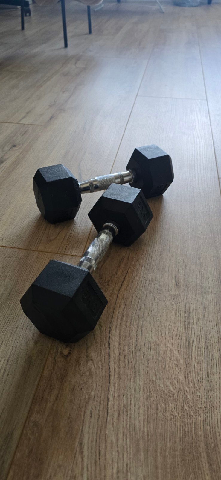Halters 5 kg per stuk, Ophalen, Gebruikt, Armen, Dumbbell