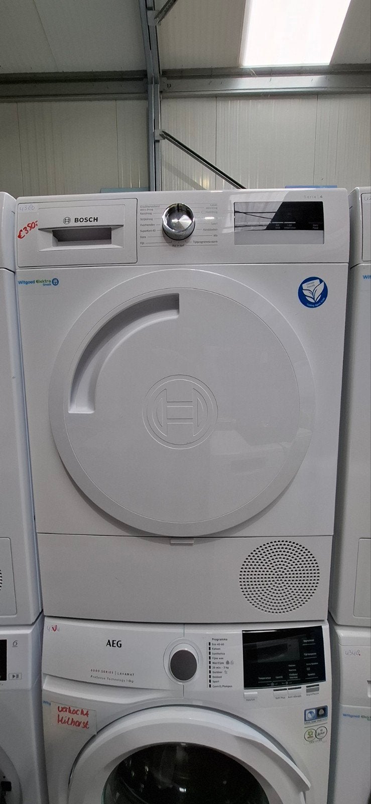 Bosch serie 4 warmtepompdroger, 3 maand garantie 4380