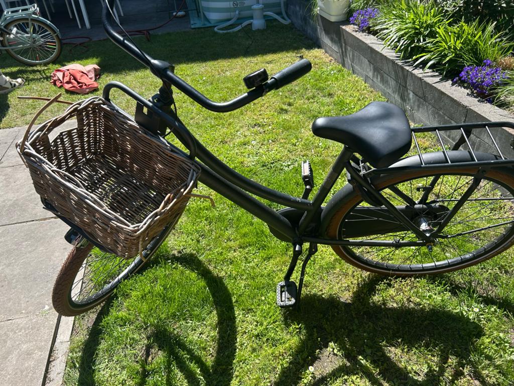 Cortina Meisjesfiets U4 Mini 26 inch - Mat Zwart met Mand, Ophalen, Terugtraprem, Handrem, Gebruikt