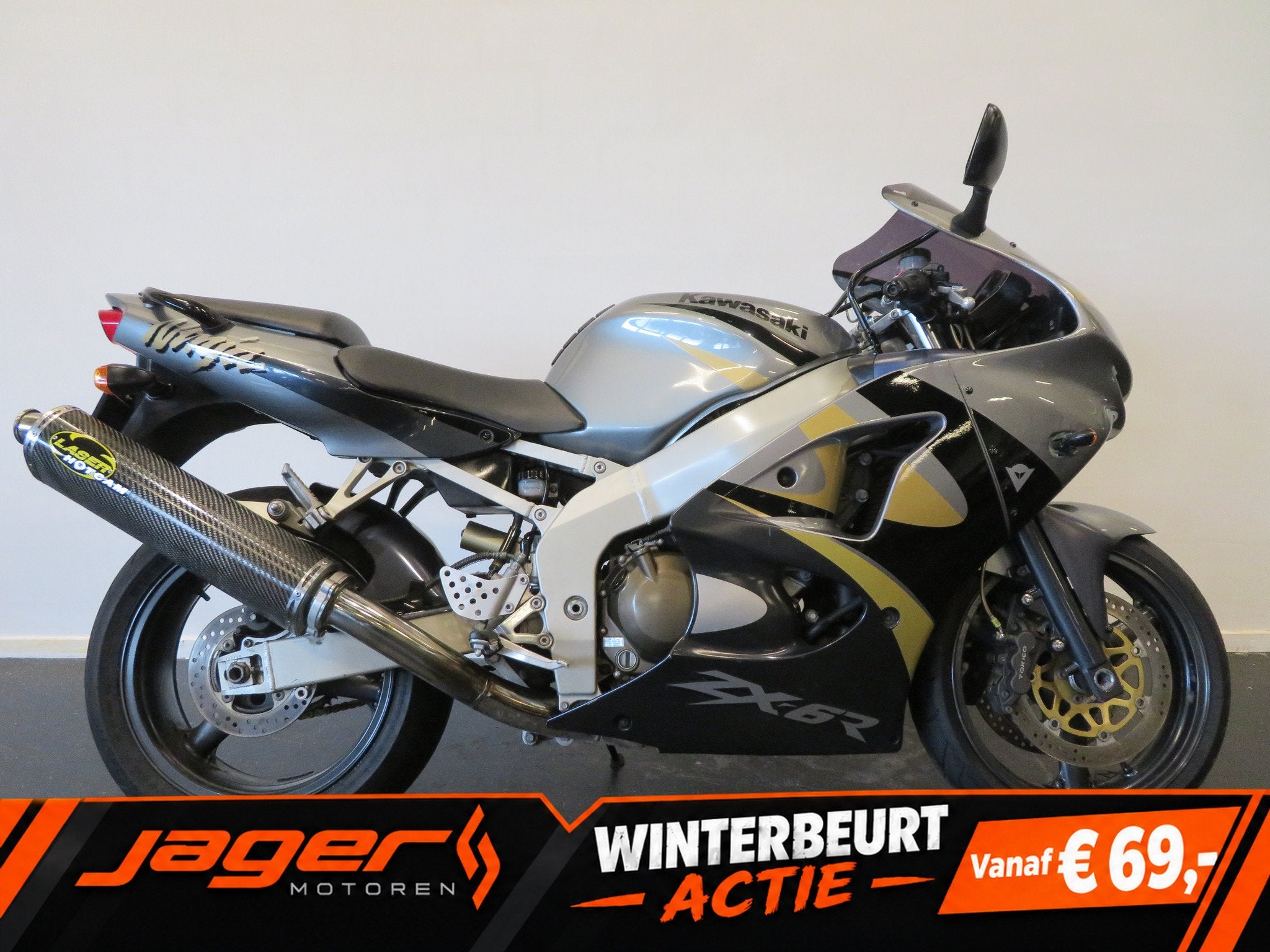 Kawasaki NINJA ZX-6R ZX6R SPORTDEMPER! (bj 1999), Motoren, Super Sport, 600 cc, Gebruikt, Bedrijf