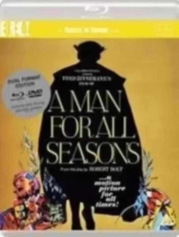 A Man For All Seasons - bluray + DVD Eureka!, Alle leeftijden, Ophalen of Verzenden, Zo goed als nieuw, Actie en Avontuur