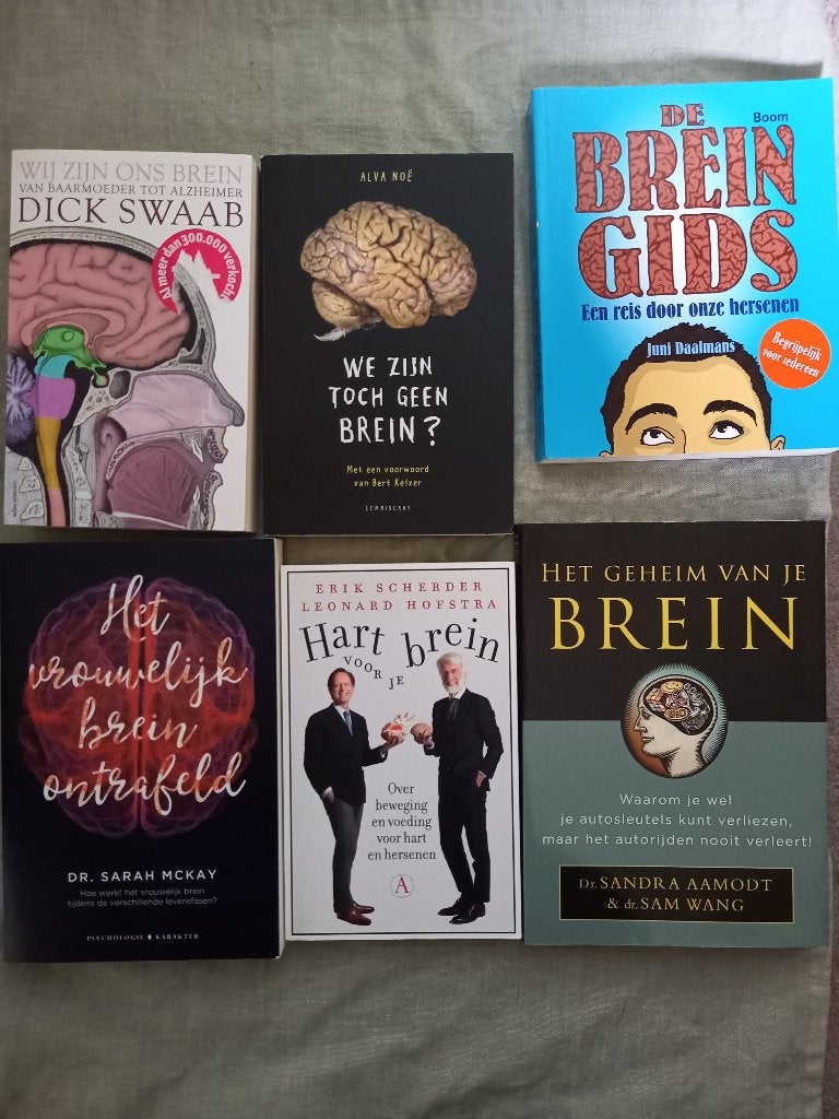 8 Boeken over Brein / Hersenen ZGAN, Ophalen of Verzenden, Zo goed als nieuw