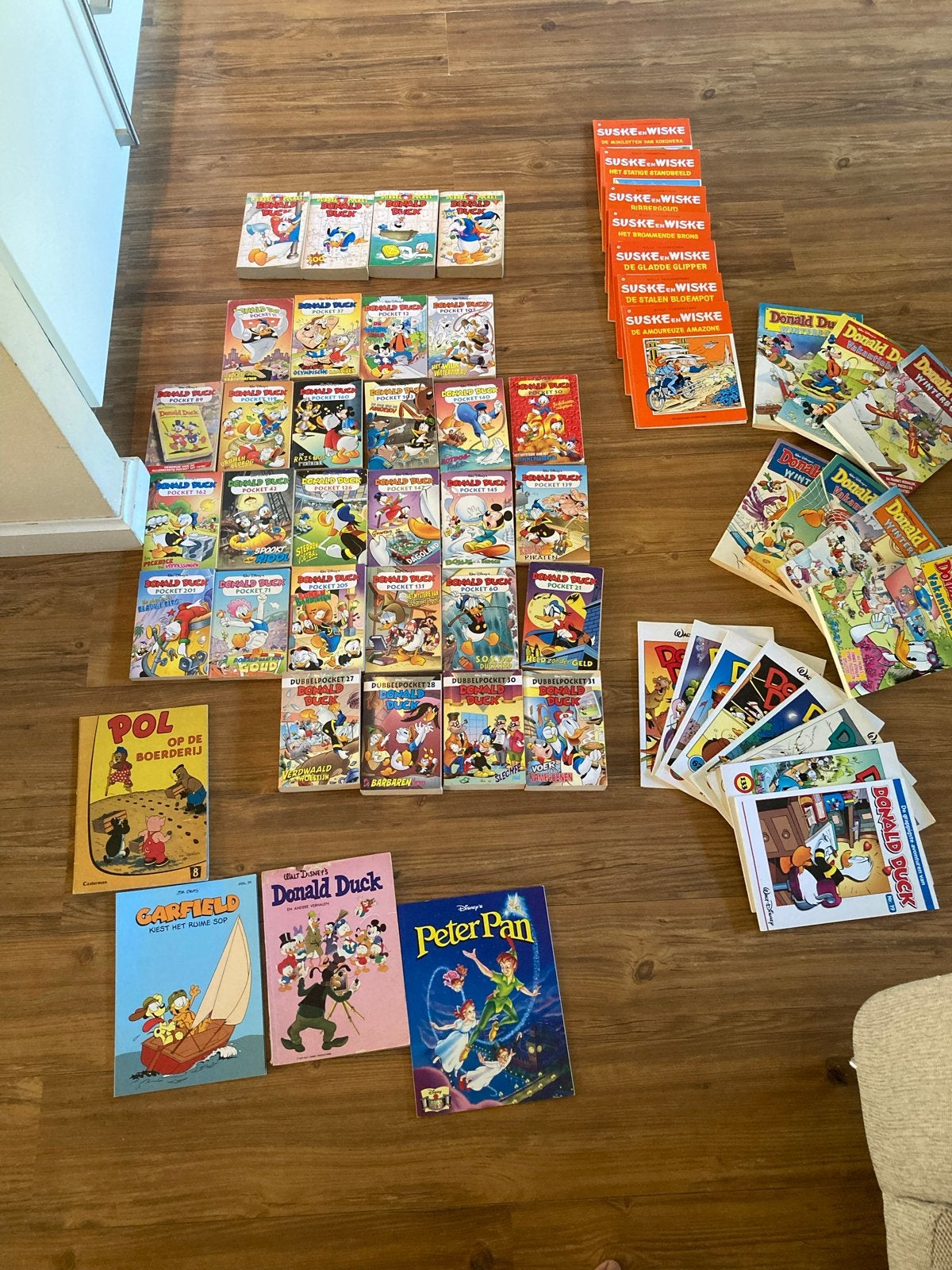Grote collectie stripboeken: Donald Duck, Suske en Wiske, Meerdere stripboeken, Ophalen of Verzenden, Gelezen