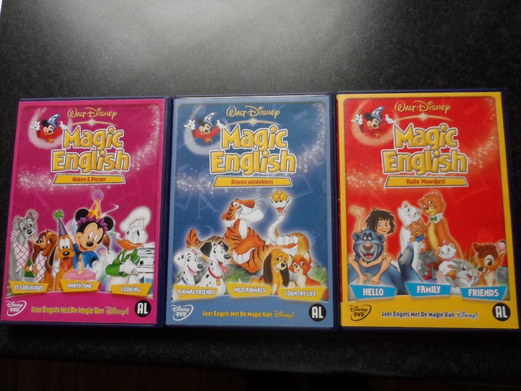 DVD's Magic English 3 X [ Walt Disney ], Cd's en Dvd's, Alle leeftijden, Ophalen of Verzenden, Zo goed als nieuw