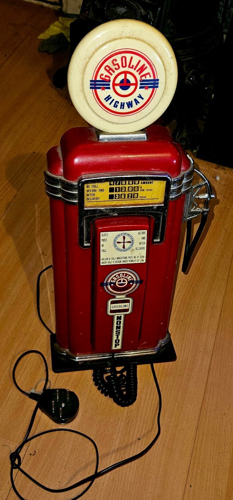 Antieke gasolie telefoon!, Ophalen of Verzenden, Gebruikt