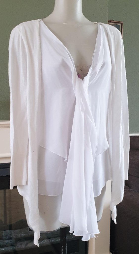Anna Scott mooi wit vest S 36 | cardigan, Kleding | Dames, Truien en Vesten, Verzenden, Wit, Anna Scott, Zo goed als nieuw