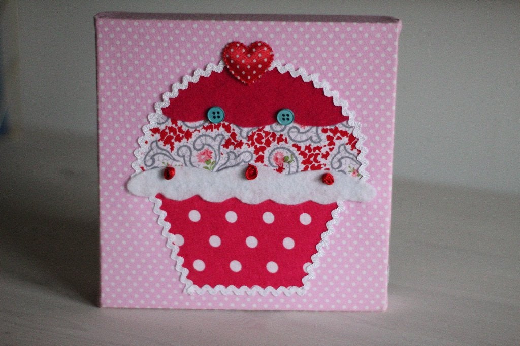 wanddecoratie cupcake, Overige merken, Ophalen of Verzenden, Zo goed als nieuw, Wanddecoratie