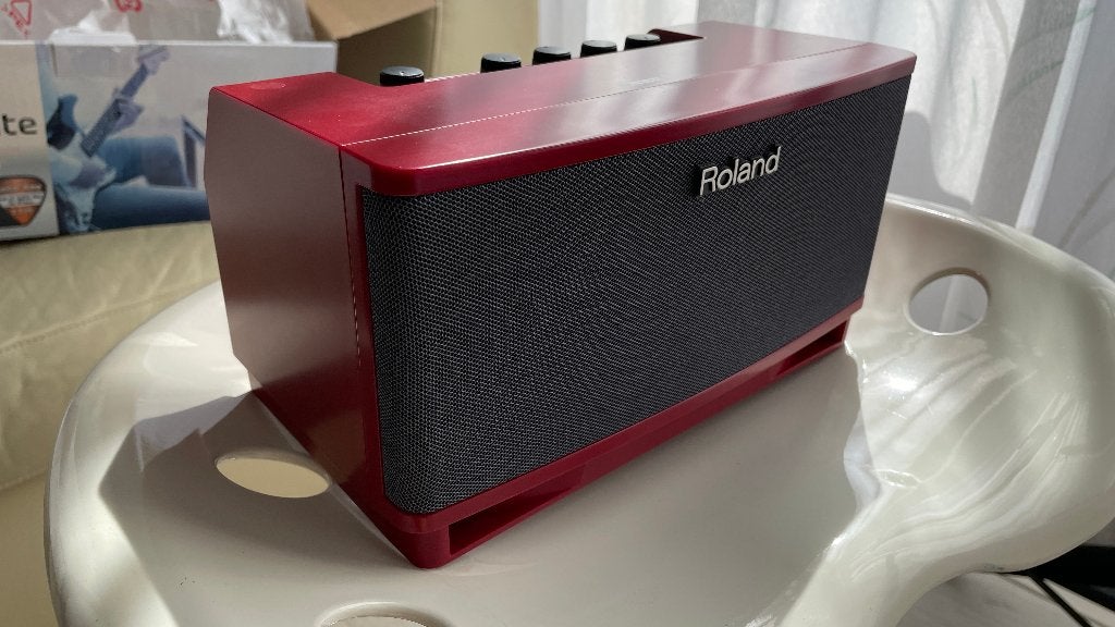 Roland Cube Lite, Gitaarversterker in de kleur Rood., Ophalen of Verzenden, Zo goed als nieuw, Gitaar, Minder dan 50 watt