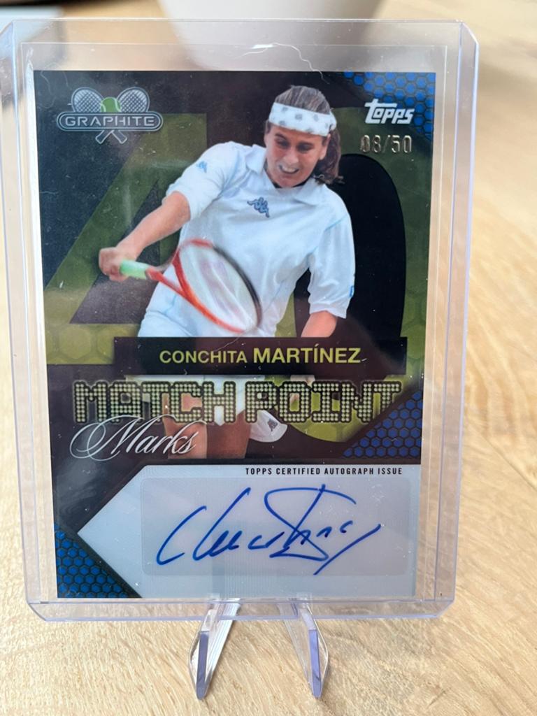 Conchita Martínez Topps Match Point Marks Autograph Kaart, Verzamelen, Sportartikelen en Voetbal, Ophalen of Verzenden, Zo goed als nieuw