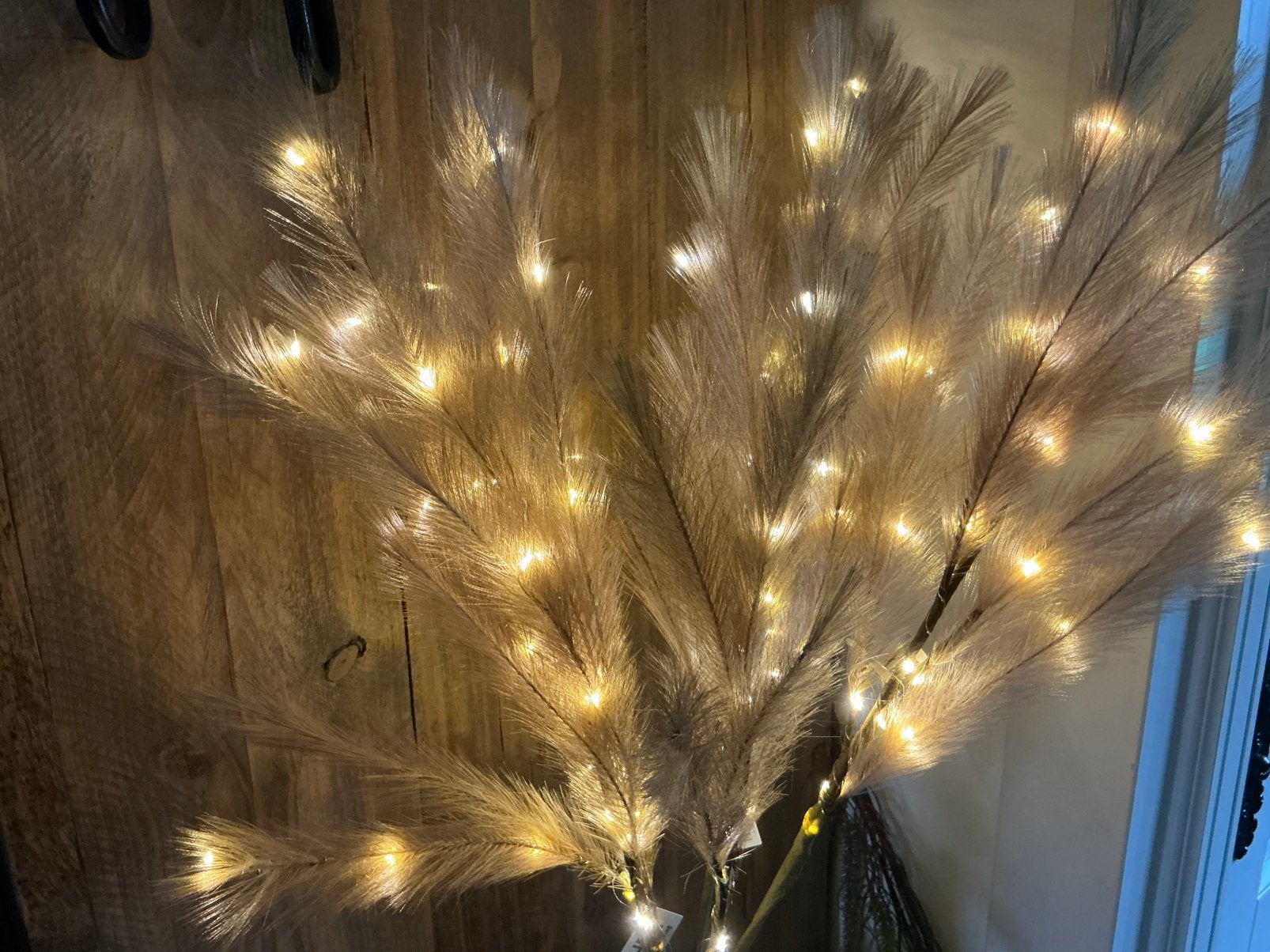 NIEUW set van 5 pluim takken kunstbloemen met led lampjes, Ophalen of Verzenden, Nieuw