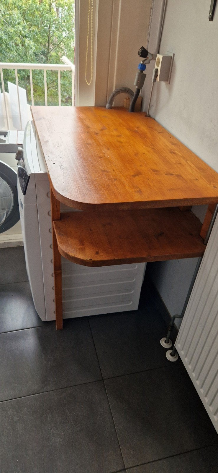 Wastkast/Wasmachineombouw Hout - 100x90cm, Ophalen, Gebruikt