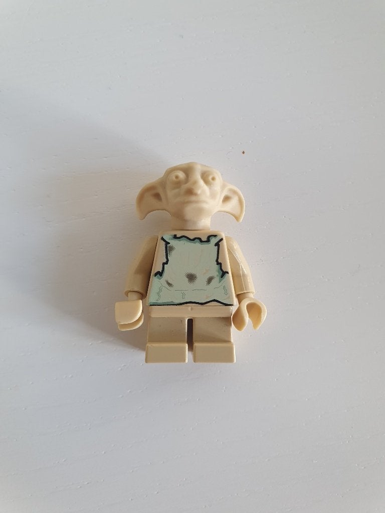 hp017, Dobby (Elf) - Tan, Lego, Harry Potter, Ophalen of Verzenden, Zo goed als nieuw