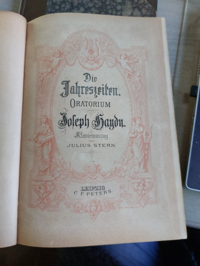 Muziekboek Die Jahreszeiten. Oratorium von Joseph Haydn., Ophalen of Verzenden, Zo goed als nieuw, Artiest