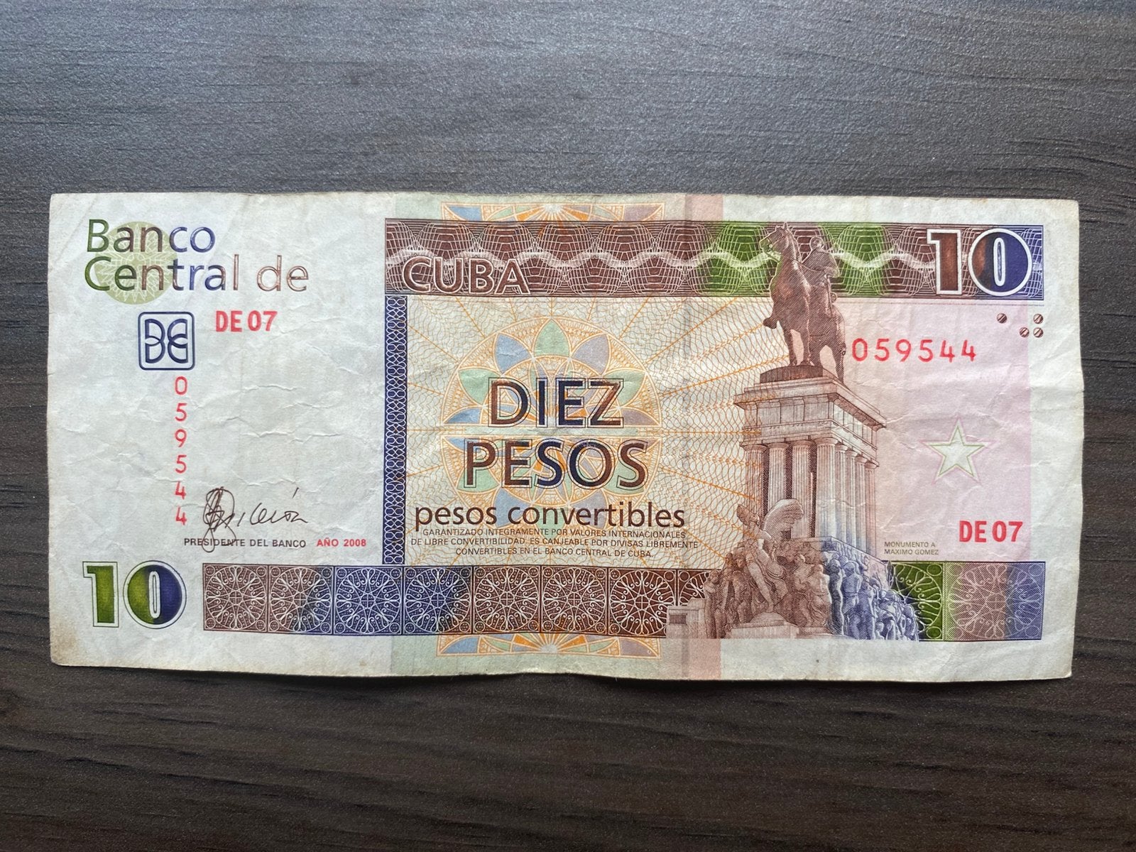 10 Pesos Convertibles Cuba 2008 Bankbiljet p-FX49, Postzegels en Munten, Bankbiljetten | Amerika, Los biljet, Noord-Amerika, Ophalen of Verzenden