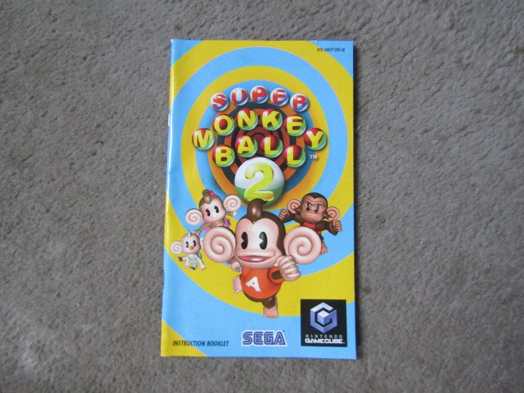 Boekje: super monkey ball 2 voor gamecube, Spelcomputers en Games, Gebruikt, 1 speler, Ophalen of Verzenden, Vanaf 3 jaar