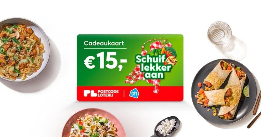GEZOCHT: Schuif lekker aan-kaarten van de Postcodeloterij., Tickets en Kaartjes, Eén persoon, Cadeaubon, Overige typen