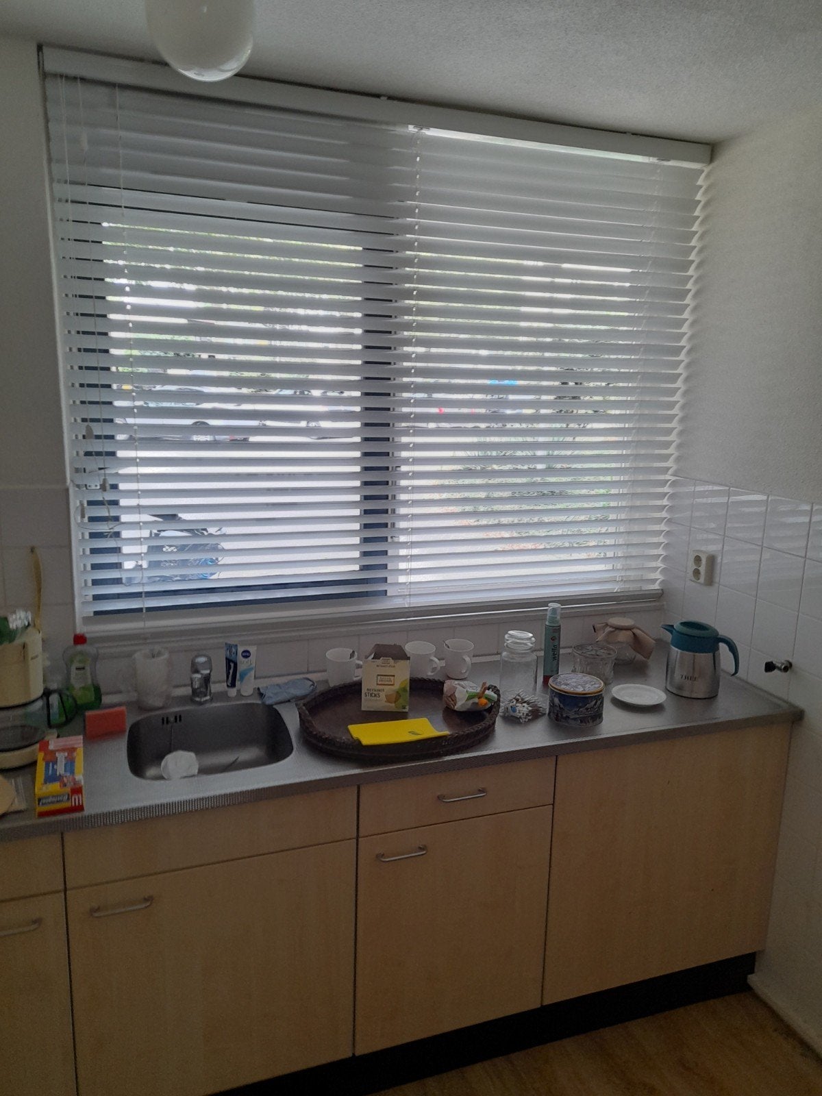 Luxaflex keuken raam, Huis en Inrichting, Luxaflex, Ophalen, Wit