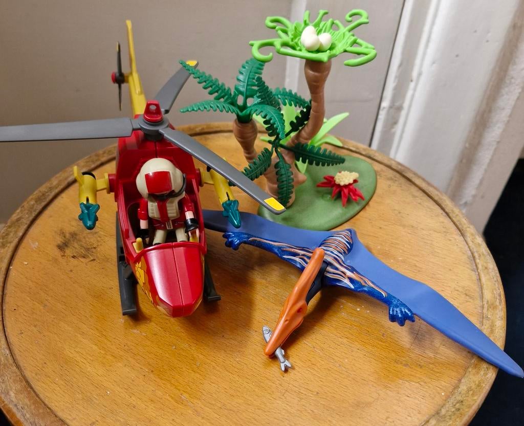 Playmobil 9430 Dinosaurus Helikopter met Pterodactylus, Ophalen of Verzenden, Zo goed als nieuw, Complete set