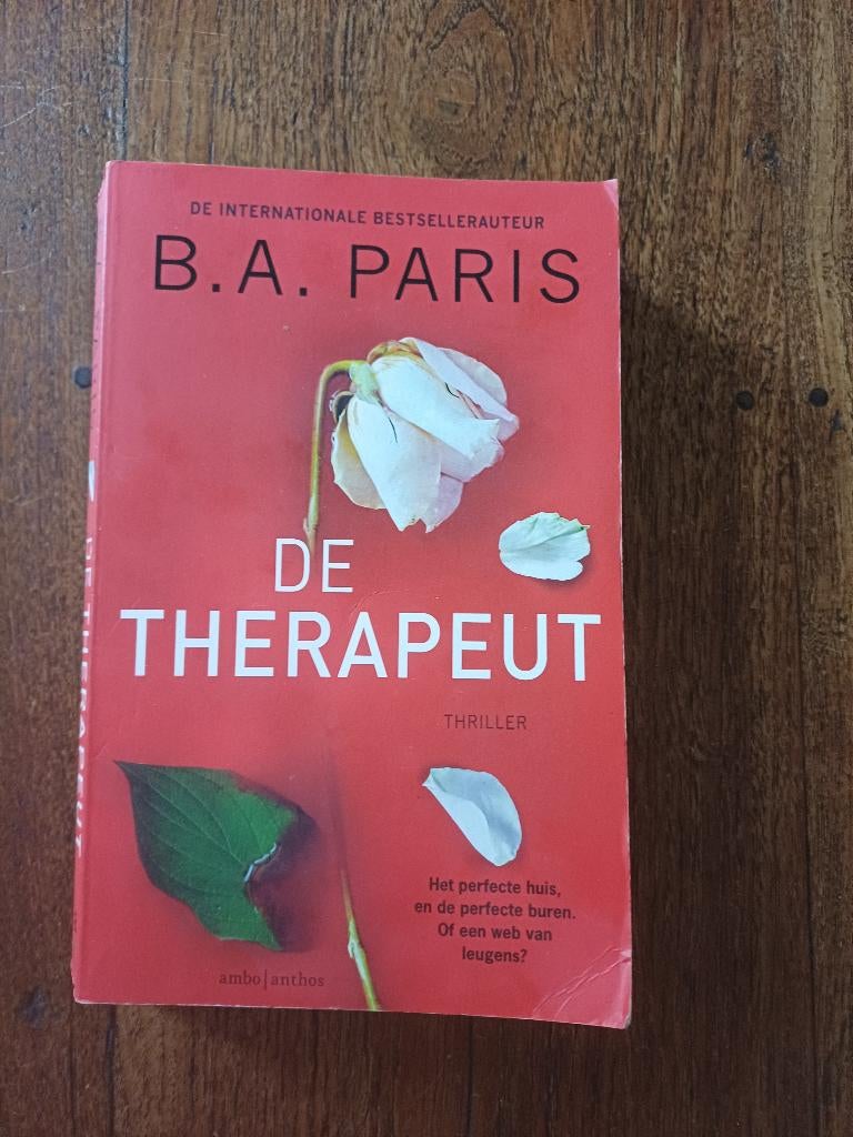 De therapeut - B.A. Paris, Boeken, Thrillers, Zo goed als nieuw, Europa overig, Ophalen of Verzenden