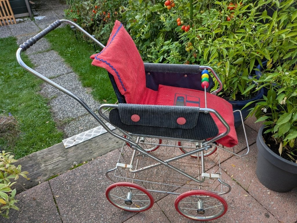 speelgoed oude poppenwagen, Kinderen en Baby's, Ophalen, Gebruikt, Kinderwagen, Overige merken