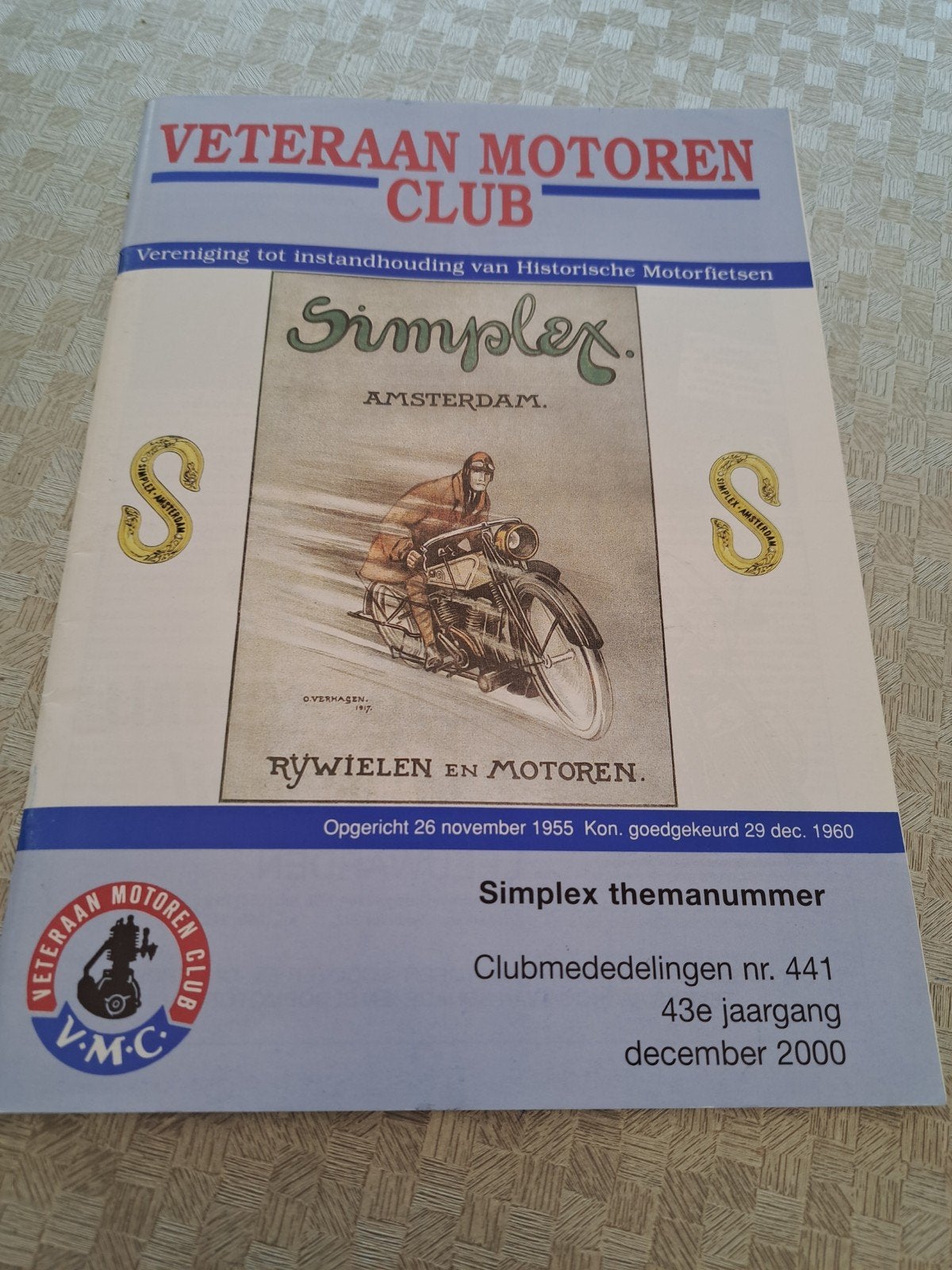 V.M.C. " SIMPLEX" Motorfiets historie, Ophalen of Verzenden, Overige merken