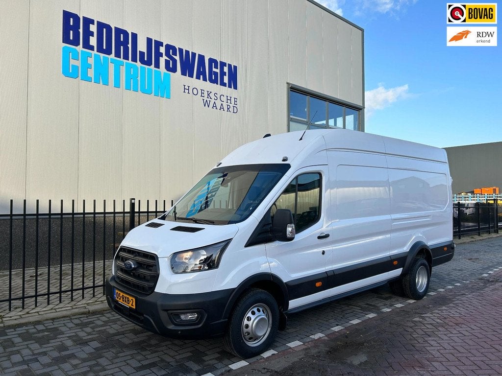 Ford TRANSIT 500 2.0TDCI 170PK L4H3 Trend RWD DL Automaat, Auto's, Bestelauto's, Automaat, 12 maanden, 4 cilinders, Wit