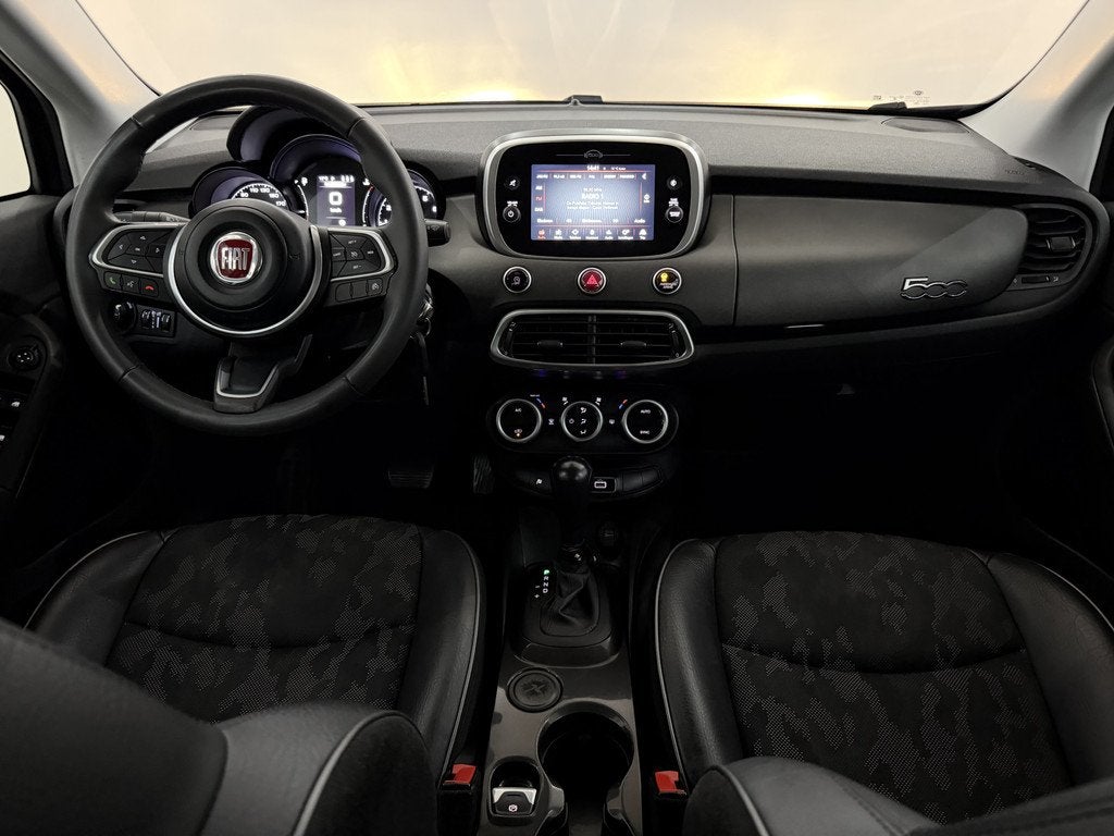 Fiat 500X 1.3 FireFly Turbo 150 Connect Half leder, Parkeers, Auto's, Fiat, Gebruikt, 4 cilinders, 150 pk, Zwart