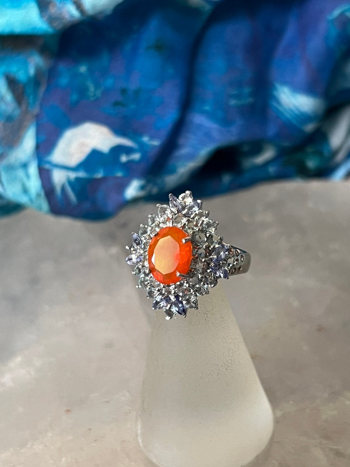 Tanzaniet beschermt intuïtie aura magie eigenwaarde uniek, Sieraden, Tassen en Uiterlijk, Ringen, Blauw, Magnolia11, Nieuw, Ophalen of Verzenden