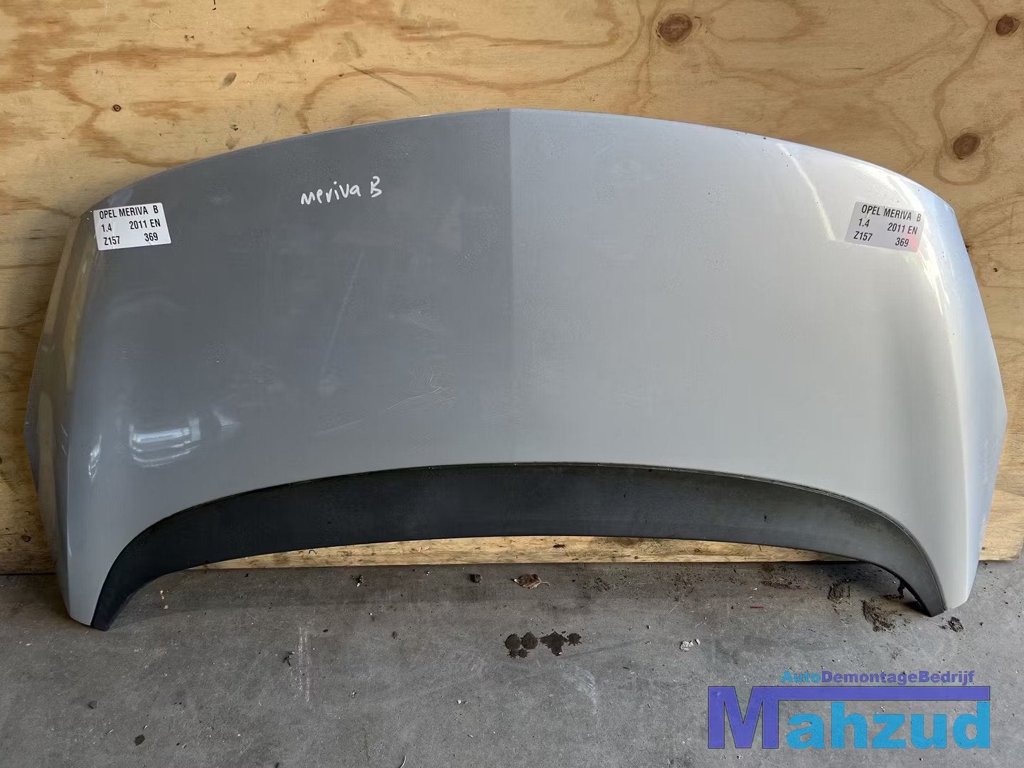 OPEL MERIVA B Zilver Z157 Motorkap 2010-2017, Gebruikt, Opel Automobile GmbH, Ophalen of Verzenden, Kontakt@opel-infoservice.de